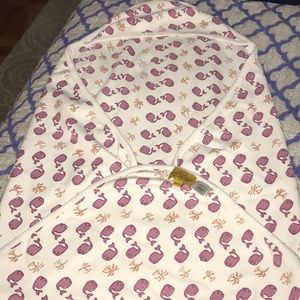 Roberta roller rabbit infants swaddle blanket